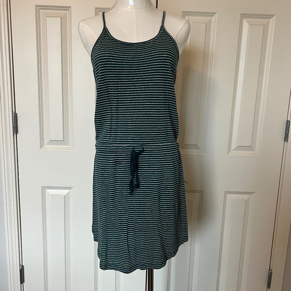 Lou and Grey Green and White Striped Dress - Picture 1 of 2